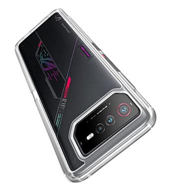 Imagem de Futanwei ROG Phone 6 5G Capa Armor Series Capa para Asus ROG Phone 6 5G | Capa transparente de proteção contra quedas de grau militar | Amortecedor de TPU macio + capa traseira de policarbonato rígido