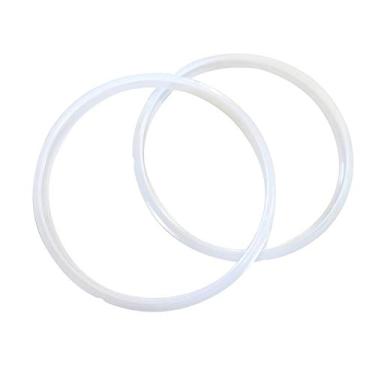 Imagem de "Pacote duplo: Junta de borracha gourmet 2 GJS (anel de vedação) compatível com panela de pressão elétrica Essentials de 4 litros (2, 4 quartos)". Estas juntas não são criadas ou vendidas pela Cook's Essentials.