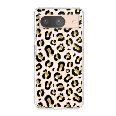 Imagem de Blingy's Capa para Google Pixel 8, estampa de leopardo fofo para mulheres e meninas, design moderno com estampa animal, capa protetora transparente de TPU macio de 6,2 polegadas (estampa leopardo)