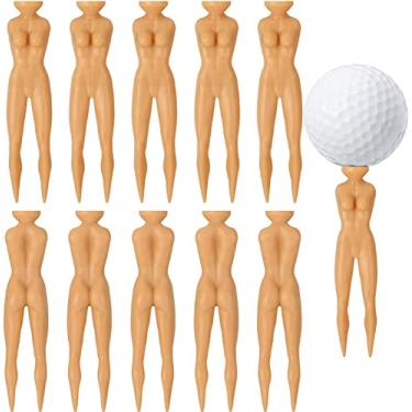 Imagem de Beeiee Camisetas femininas de golfe com unhas de bola de golfe, 20 peças, camisetas femininas de golfe nude para treinamento de golfe (20, formato feminino)