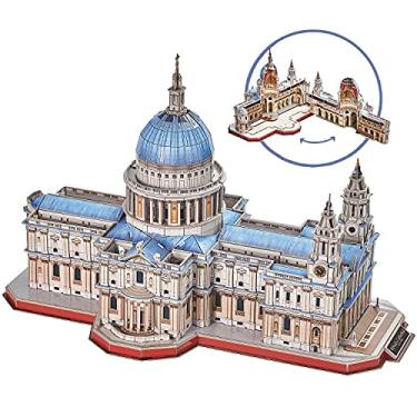 Imagem de CubicFun Puzzle 3D Londres St.Paul's Cathedral quebra-cabeças 3D arquitetura igreja Reino Unido modelo de construção kits para adultos presentes, catedral de São Paulo 643 peças