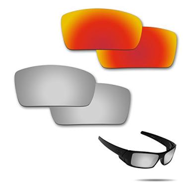 Imagem de Fiskr Lentes de reposição anti-água salgada para óculos de sol Oakley Gascan, embalagem com 2 pares