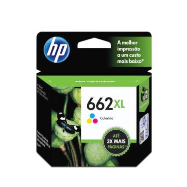Imagem de Cartucho de Tinta HP 662XL Colorido Original (CZ106AB) Para Impressora DeskJet 2516, 3516, 3546, 2546,1516, 4646, 2646