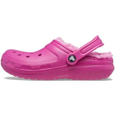 Imagem de Crocs Tamanco unissex adulto clássico forrado, Fúcsia Fun, 44