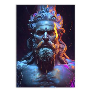 Imagem de Placas Decorativas Deuses Mitologia Grega e Nordica Estilo Gamer Varios Modelos Decoração Quarto Sala