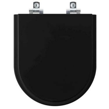 Imagem de Assento Sanitário Soft Close Smart Preto para vaso Celite