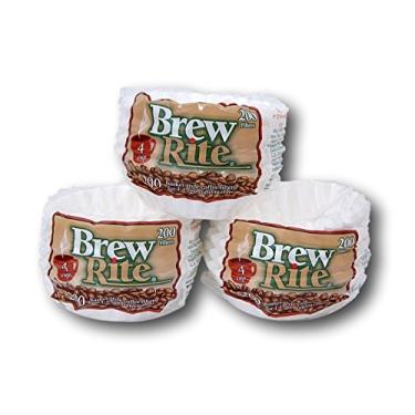 Imagem de Filtros descartáveis para cesta de café Brew Rite de 4 xícaras – 600 Ct