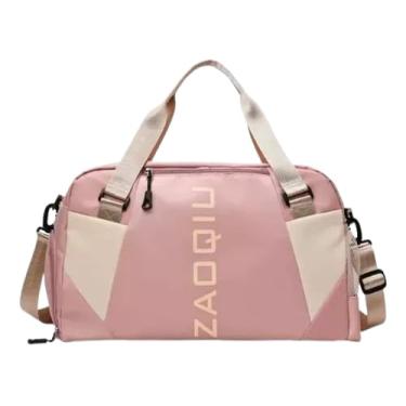 Imagem de Bolsa Mala Feminina Academia Esportiva Viagem, Bolsa esportiva de viagem, ideal Para Suas Viagens, Banhos De Piscina, Praia, Academia (rosa)