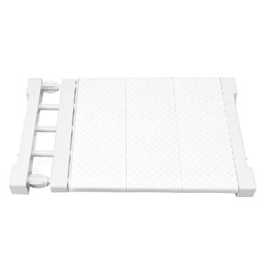 Imagem de Prateleira de Tensão Ajustável, Rack que Economiza Espaço para Guarda-roupa, 24 Cm de Largura, Suporte 20 Kg, Leve e Compacto, Fácil de Instalar, Adequado (38‑55 cm/15‑21,7 pol.