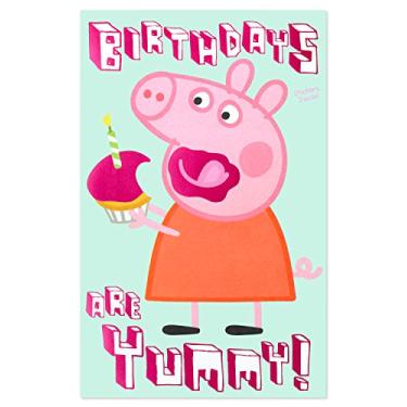 Imagem de American Greetings Cartão de aniversário para menina com adesivos (Peppa Pig)
