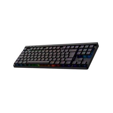 Imagem de Teclado Mecânico Gamer Sem Fio Logitech G G515 TKL Preto com Layout Americano - 920012423