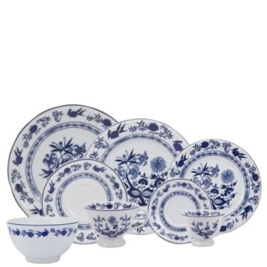 Imagem de Aparelho de Jantar e Chá 48 Peças Cebolinha Porcelana
