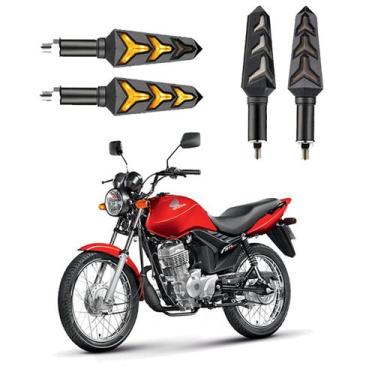 Imagem de KIT 4 Seta Sequencial Pisca de Led Universal Estrela Modelo P09S Moto 