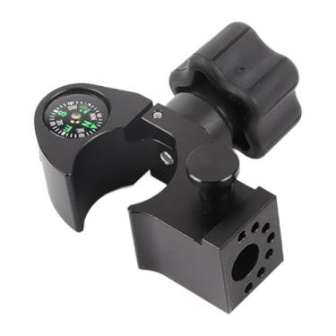 Imagem de AsrMyjcx Grampo de Pólo Rtk Grampo Coletor de Dados com Bússola para Equipamentos de Pesquisa Medições Rtk Levantamento de Terras em Campo Alumínio, TC 4