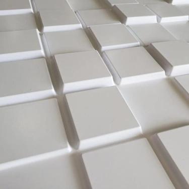 Imagem de Placas Decorativas 3D Pixel Kit com 10 Placas de Revestimento PVC 50x5