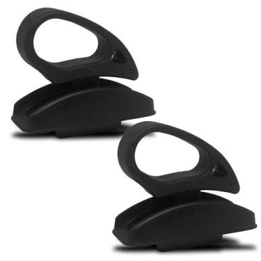 Imagem de Kit Puxador Alavanca Preta Com Arremate Para Inclinação Banco Doblo 20