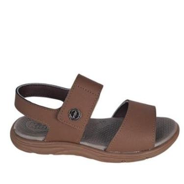 Imagem de Sandália Com Velcro Infantil Meninos Confort Kidy - Caramelo-Masculino