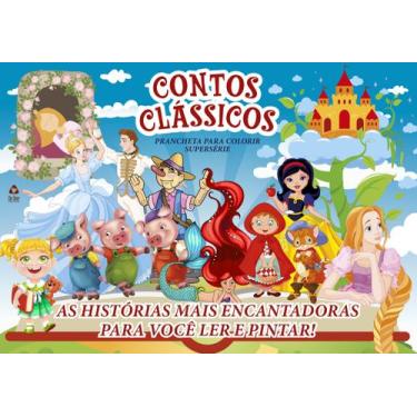 Imagem de Livro - Contos Clássicos Prancheta Para Colorir Supersérie
