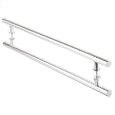 Imagem de Puxador Alumínio H 500x300cm Para Portas De Madeira Cromado - Fast Vid