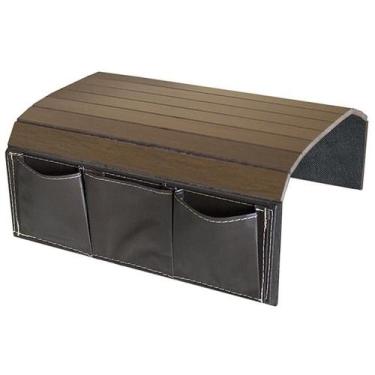 Imagem de Esteira para Braço de Sofá com Porta Controle material sintético Tabac