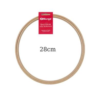 Imagem de Bastidor de Madeira para Bordado Nurge sem Tarracha 28cm