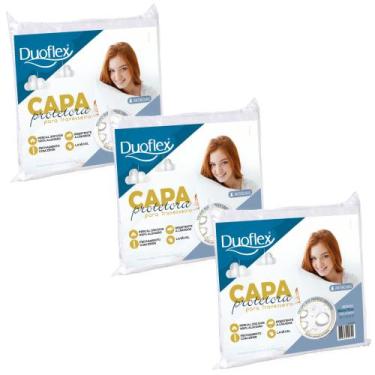 Imagem de Kit com 3 Fronha de Travesseiro Com Zíper - Duoflex