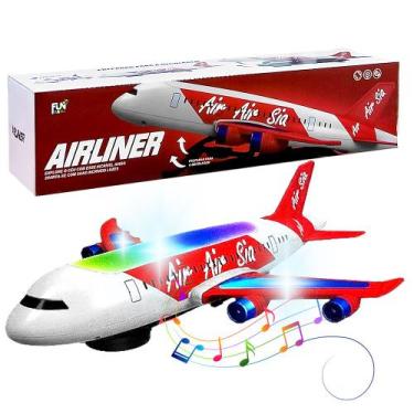 Imagem de Avião Grande Brinquedo com Show de Luzes Música e Movimentos - Barcelo