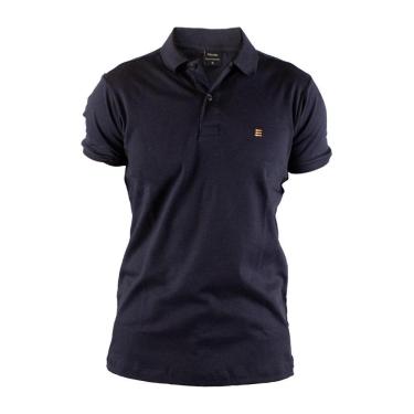 Imagem de Camisa Polo Eurobike Azul Lisa Algodão Pima