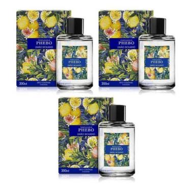 Imagem de Kit 03 Deo Colônia Phebo Limão Siciliano 200ml Perfume