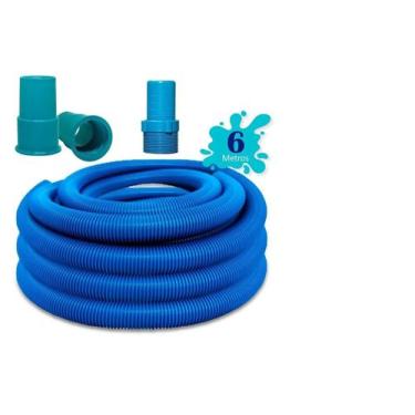 Imagem de Kit Mangueira 6 Metros + 2 Ponteiras + 1 Adaptador Piscina - Stylus