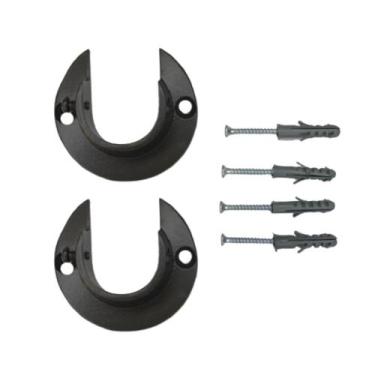 Imagem de Par suporte flange alumínio 28mm para varão de cortina - DECOR LÍDER ,