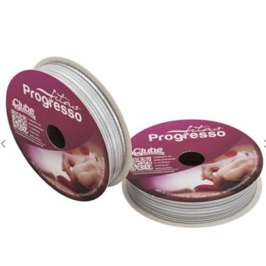 Imagem de Fita Metalizada 15 mm M007 COR 218 Prata 10 mts Fitas Progresso - Insp