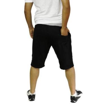 Imagem de Bermuda de moleton masculina fitness - Wooks, Preto, P
