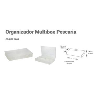 Imagem de Caixa Maleta Organizadora Pesca Multibox Com Repartições - POLLYMER