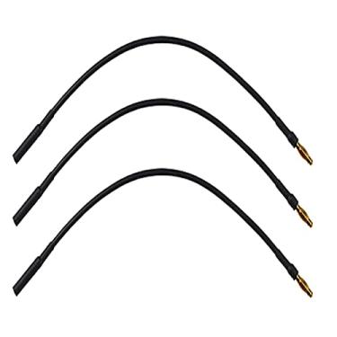 Imagem de skrnrhrery Banana Gold Bullet Connector Extension Cable, 3.5mm Banana Plug Male Female Cable for RC Brushless Motor ESC Extension Cable RC Auto Boat Parts (16AWG Wire 10CM 3 Pieces)