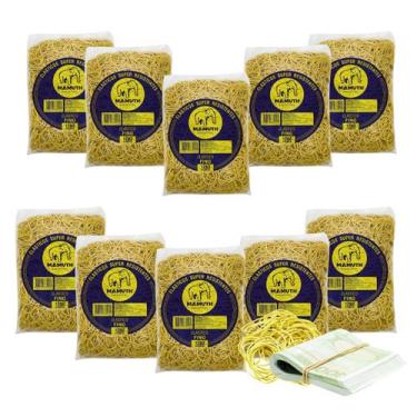 Imagem de Kit C/ 10 Uni Elástico De Latex Para Dinheiro Escritório - Elástico Ma