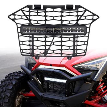 Imagem de A & UTV PRO Luz frontal para churrasqueira Polaris RZR PRO XP/PRO XP 4/PRO R 2020-2023, inserção de grade UTV com barra de luz LED para proteção de radiador, à prova d'água, 1 peça
