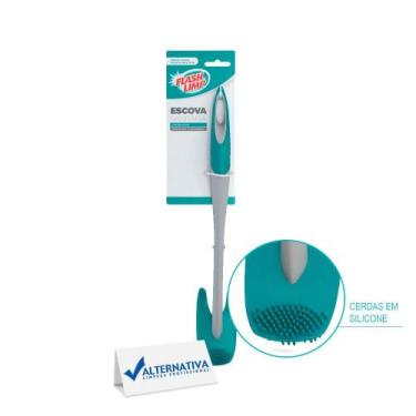 Imagem de Escova sanitaria emborrachada silicone s/ suporte flash limp - FLASHLI