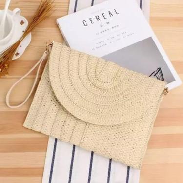 Imagem de Bolsa Feminina Envelope Clutch Moda Praia Bolsa Carteira Bag Moderna S