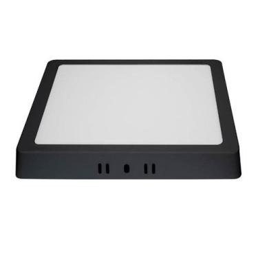Imagem de Plafon Painel Sobrepor Led 24w Quadrado Preto 30x30 4100k - Blumenau I