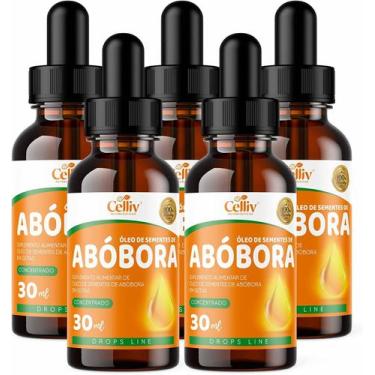 Imagem de Kit Com 5 Óleo de Semente de Abóbora + Vitamina E 30ml Celiv - Celliv 