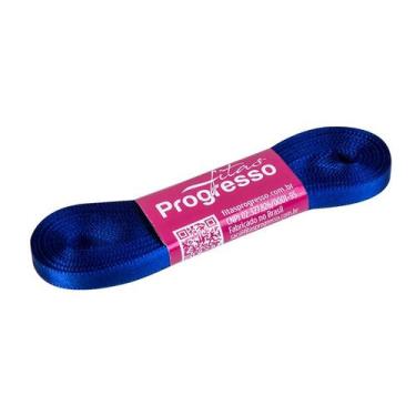 Imagem de Fita de Cetim 7mm nº1 - 10m Cor 1199 Azul Bic - 1 unidade - Fitas Prog