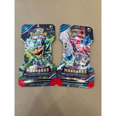 Imagem de 1 booster cartas pokémon escarlate e violeta máscaras do crepúsculo co