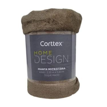 Imagem de Manta Cobertor Microfibra Poliéster 1,80x2,20m Casal Aveludada - Cortt