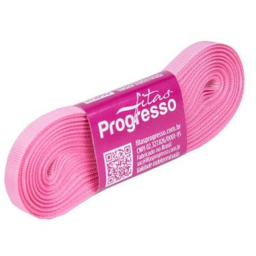 Imagem de Fita Gorgurão Progresso 7mm nº1 - 10m Cor 240 Rosa Escuro - 01 unidade