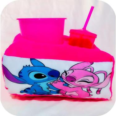 Imagem de Almofada personalizada pipoca 3 peças Stitch e Angel - LAR ENXOVAIS