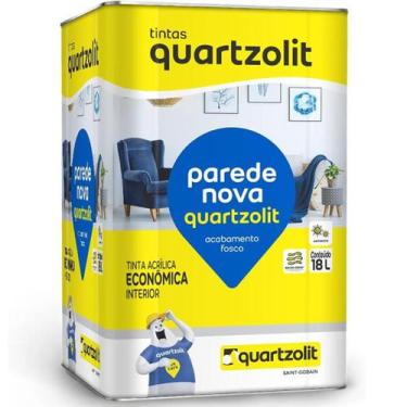 Imagem de Tinta Acrílica Antimofo Econômica Fosco Quartzolit 18l Areia, PAREDE N