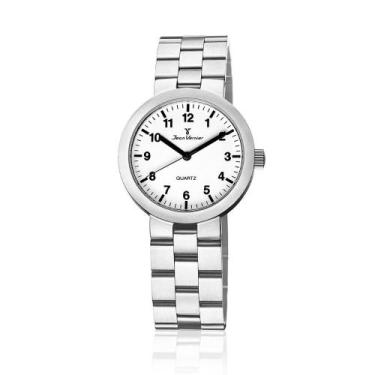 Imagem de Relógio Pulso Jean Vernier Aço Inoxidável Masculino JV03884, Prata