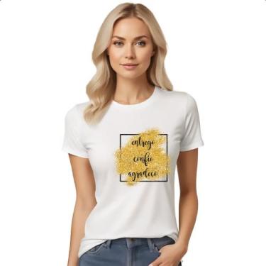 Imagem de Camiseta Baby Look Ano novo entrego confio agradeco - Alearts, M