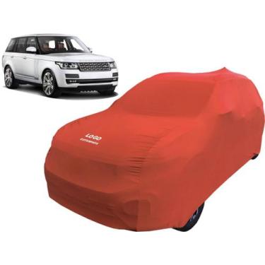 Imagem de Capa Carro Anti Riscos Com Logo Land Rover Range Rover - Mz, Vermelha